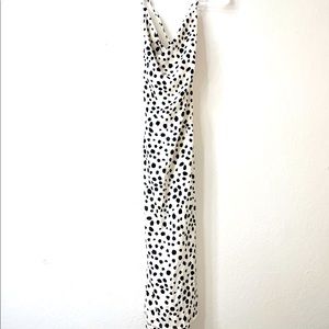 Dalmatian print midi dress